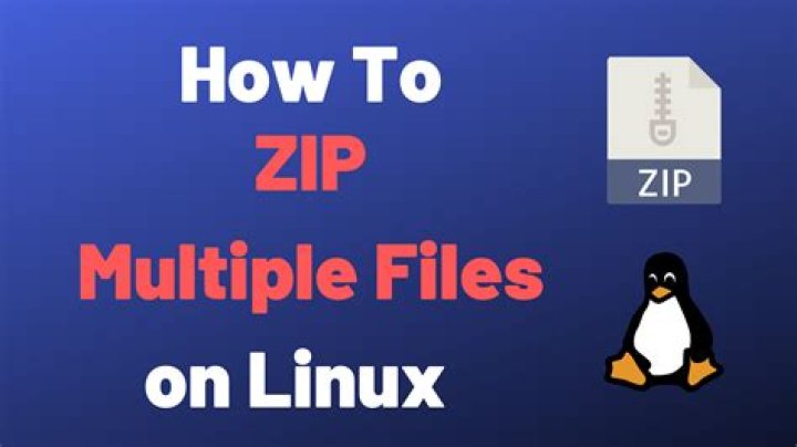 How zip multiple files in Linux?
