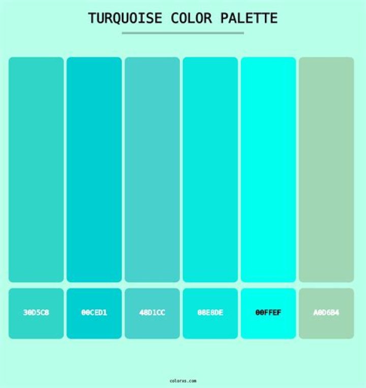 Is blue and turquoise the same color?
