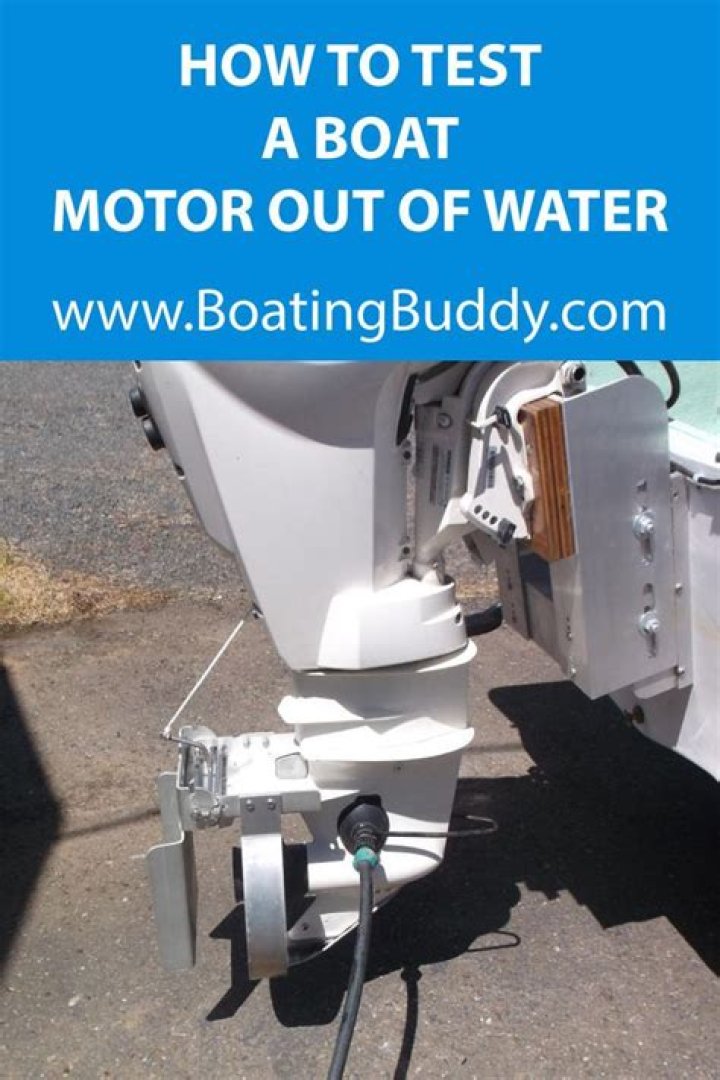 Is it bad to run a boat motor out of water?