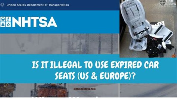 Is it illegal to use an expired car seat in California?