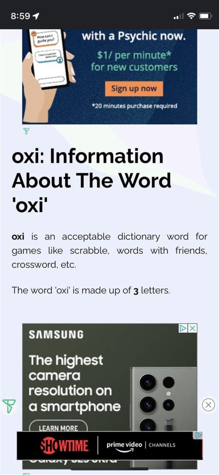 Is Oxi a word?