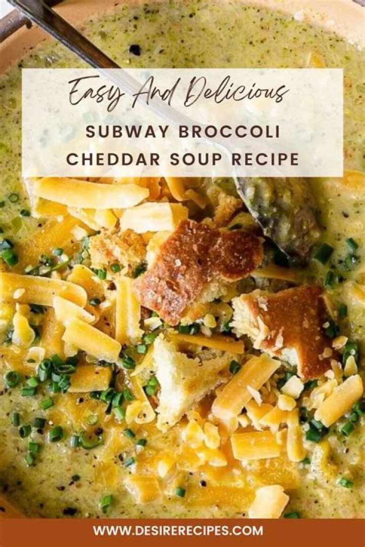 Is Subway broccoli soup healthy?
