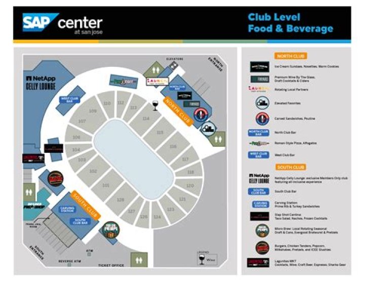 Is there food at SAP Center?