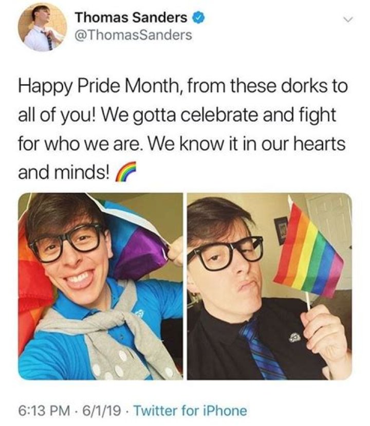 Is Thomas Sanders Gay?