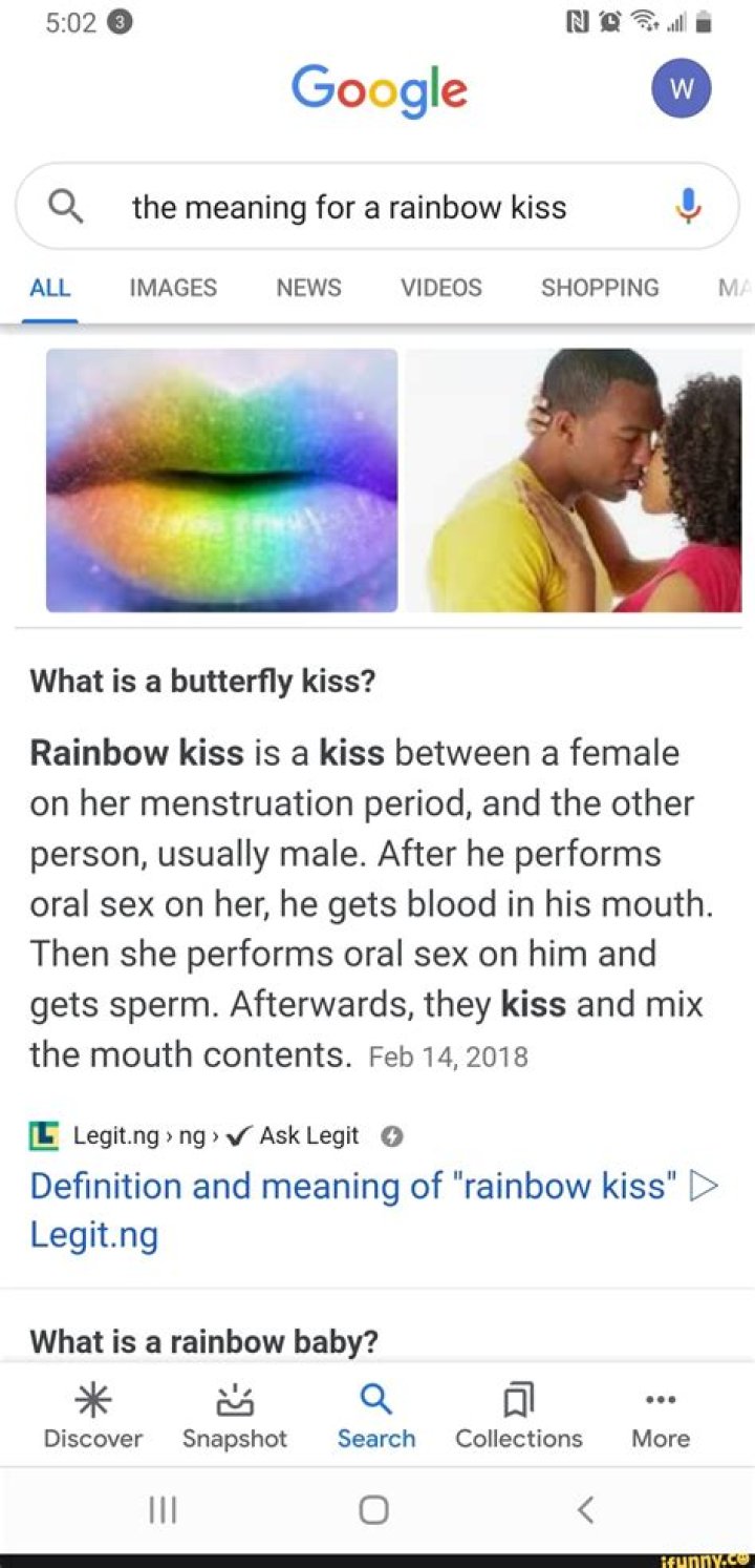 Rainbow Kiss Meaning and Definition