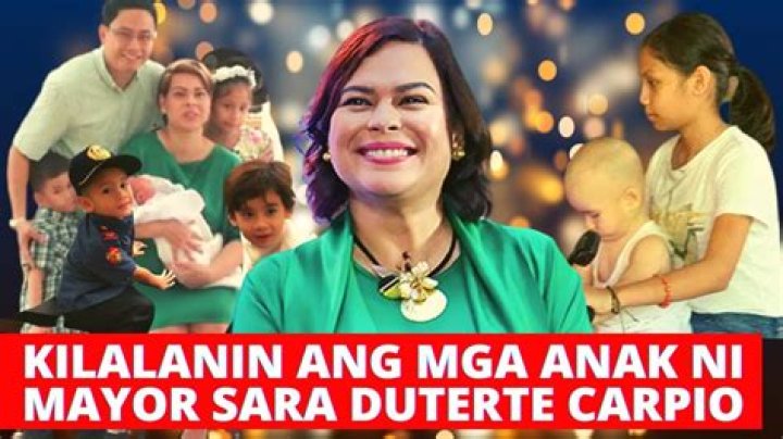 Sara Duterte Children: Sharky Duterte, Mateo Lucas D. Carpio, Marko Digong D. Carpio