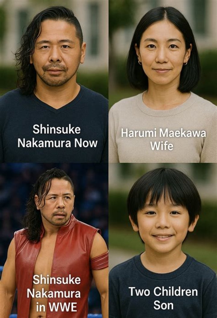 Shinsuke Nakamura is Married to Wife: Harumi Maekawa. Kids