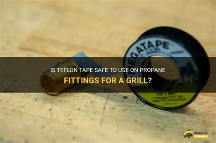 Should Teflon tape be used on propane fittings?