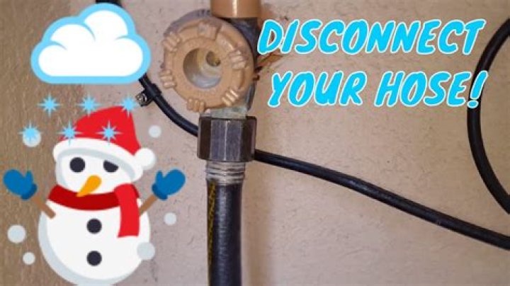Should you disconnect your hose in winter?
