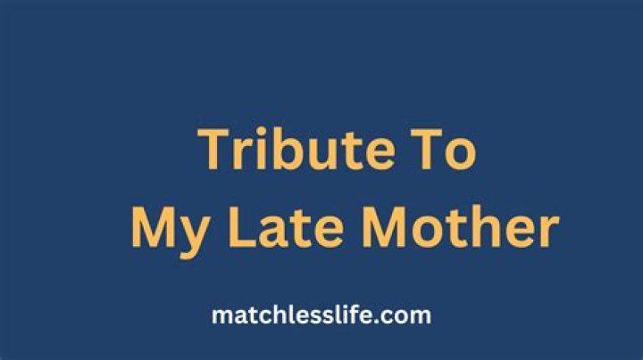Tribute by mother to late son or daughter in Ghana: How to write & examples