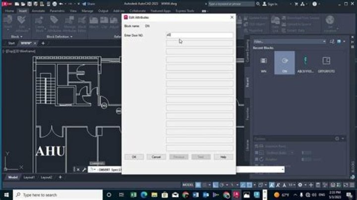 What are attributes in AutoCAD?