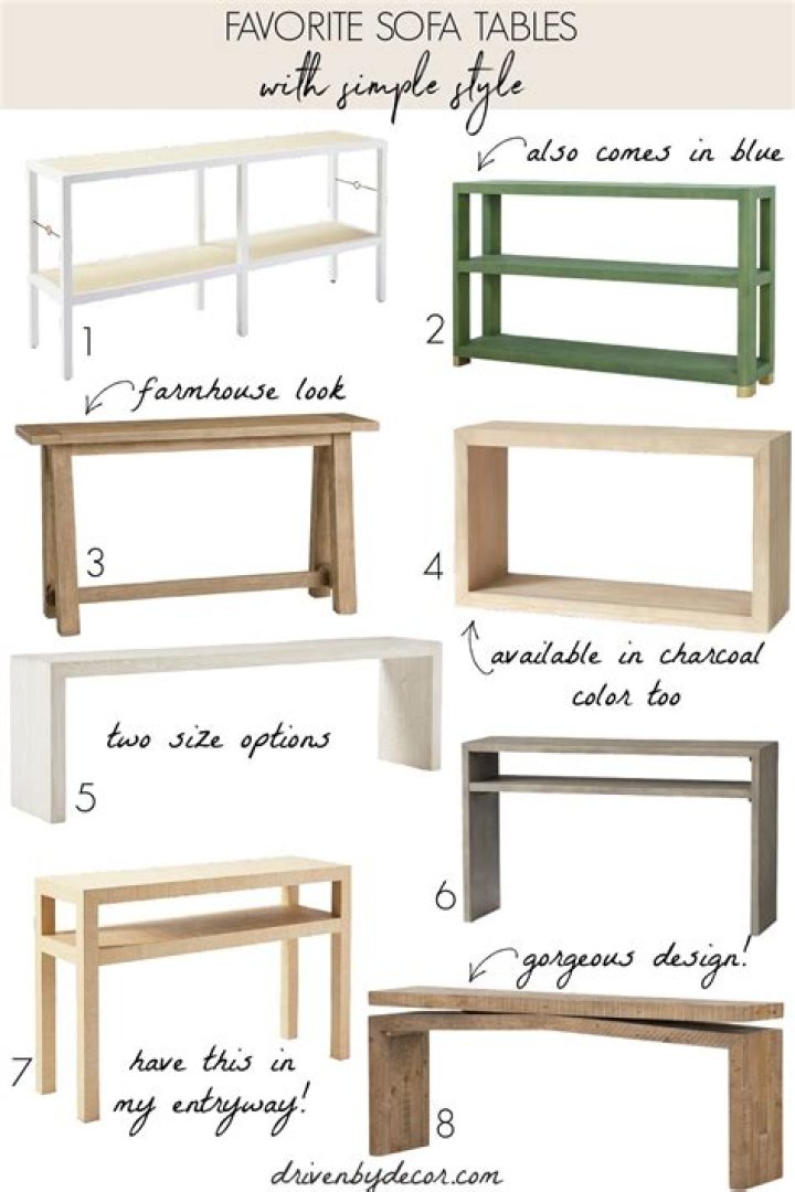 What are behind the couch tables called?