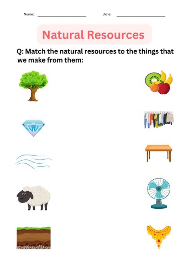 What are natural and man made resources?