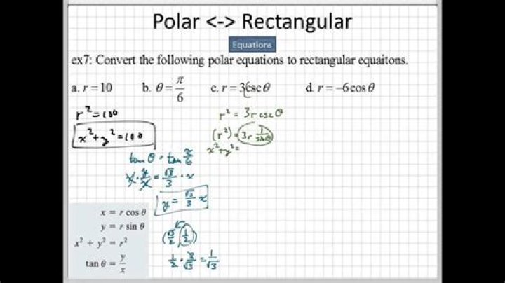 What are rectangular equations?