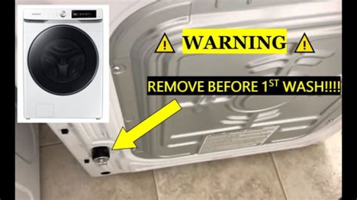 What are shipping bolts on a Samsung washing machine?