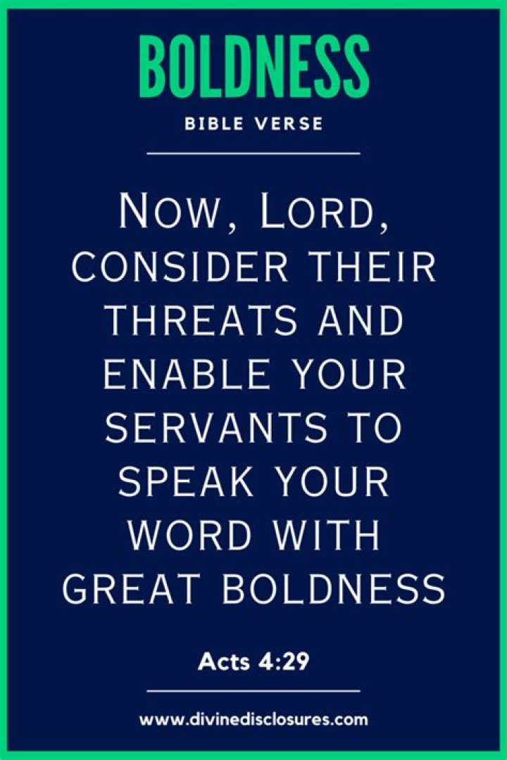 What are some Bible verses about boldness?