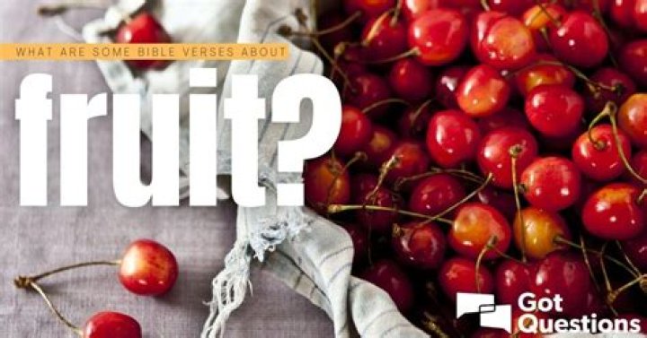 What are some Bible verses about fruit?