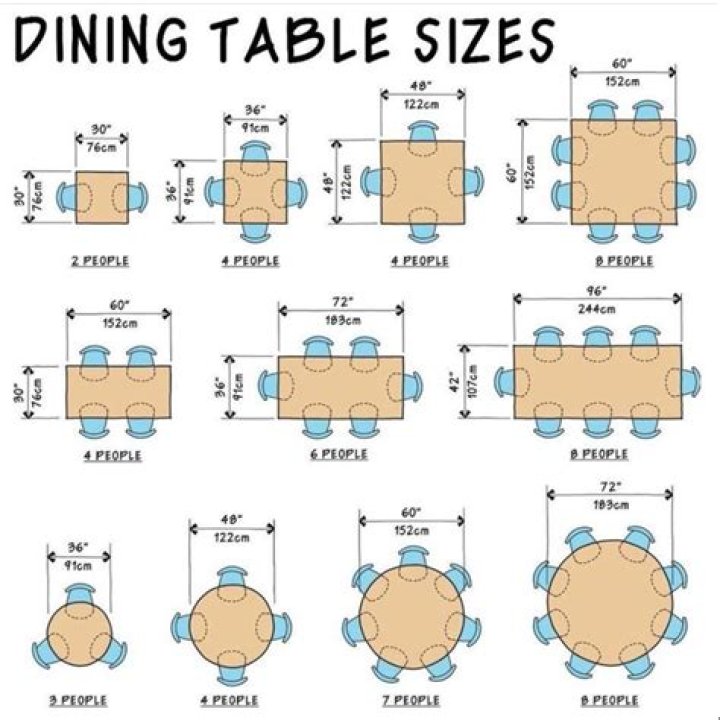 What are the dimensions of a 6 table?