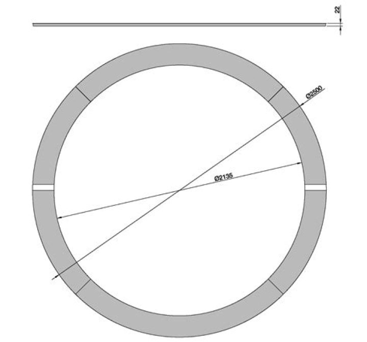 What are the dimensions of a discus ring?