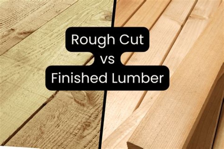 What are the dimensions of rough cut lumber?