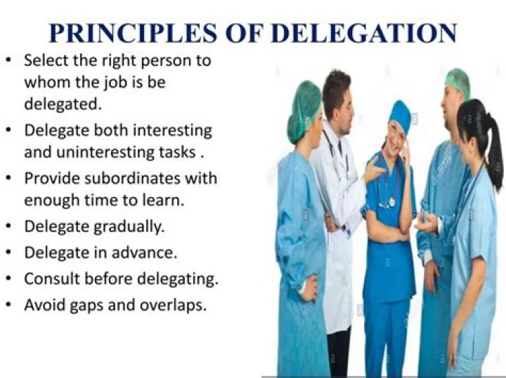 What are the principles of delegation in nursing?