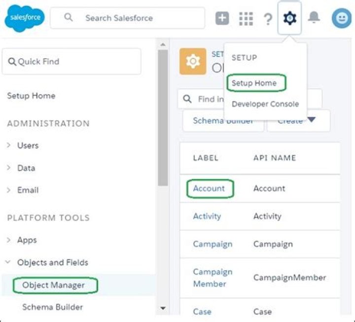 What are the standard Salesforce applications?