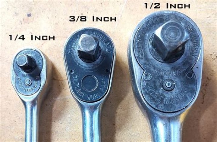 What are the three ratchet sizes?