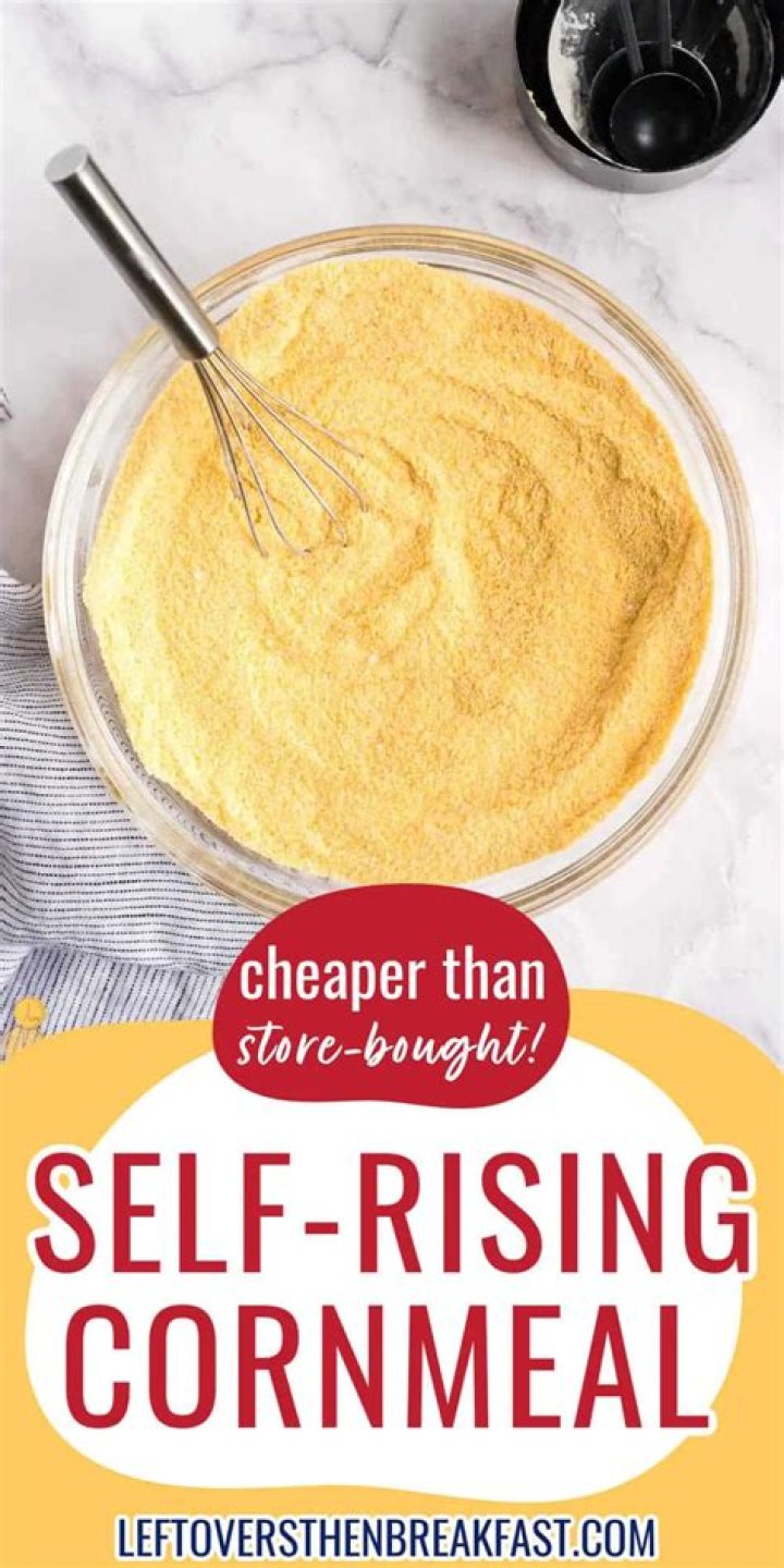 What can you substitute for self rising cornmeal?