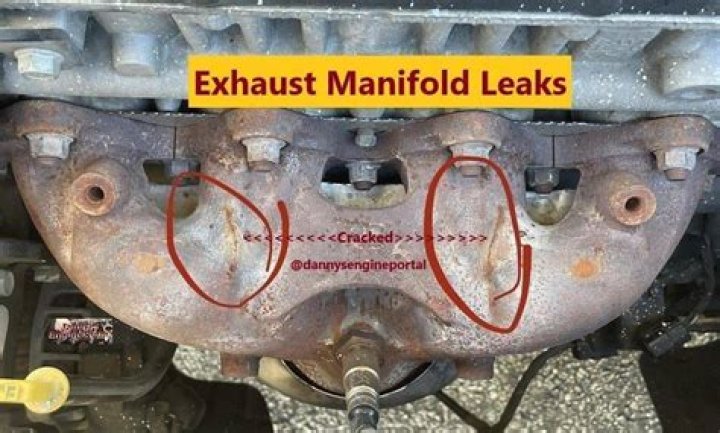 What causes a crack in the manifold?