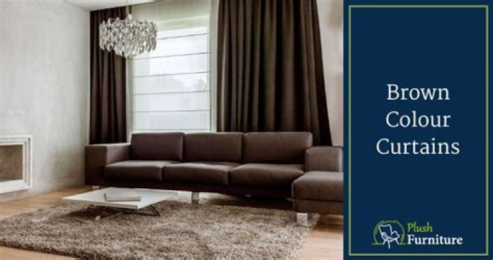 What color curtains look good with brown couch?