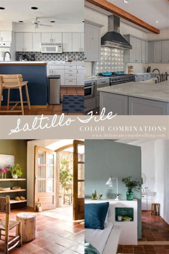 What color goes with Saltillo tile?