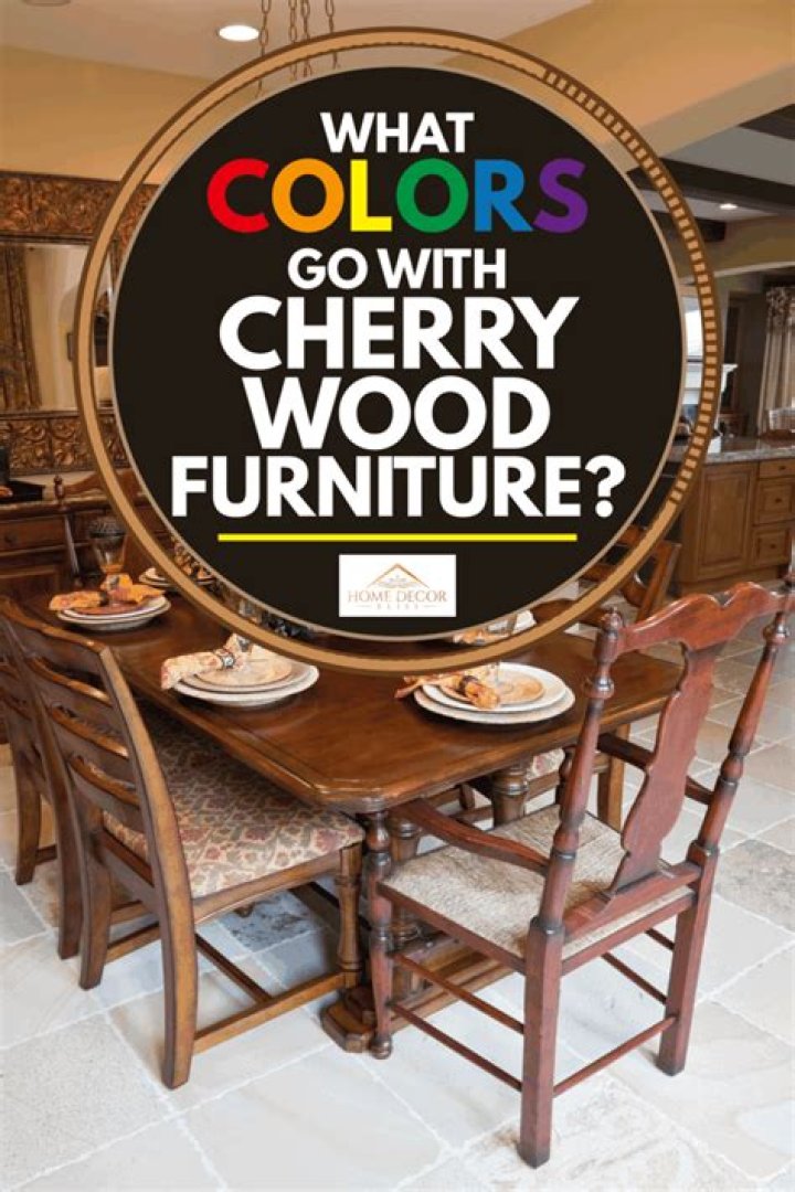 What colors go with cherry wood furniture?