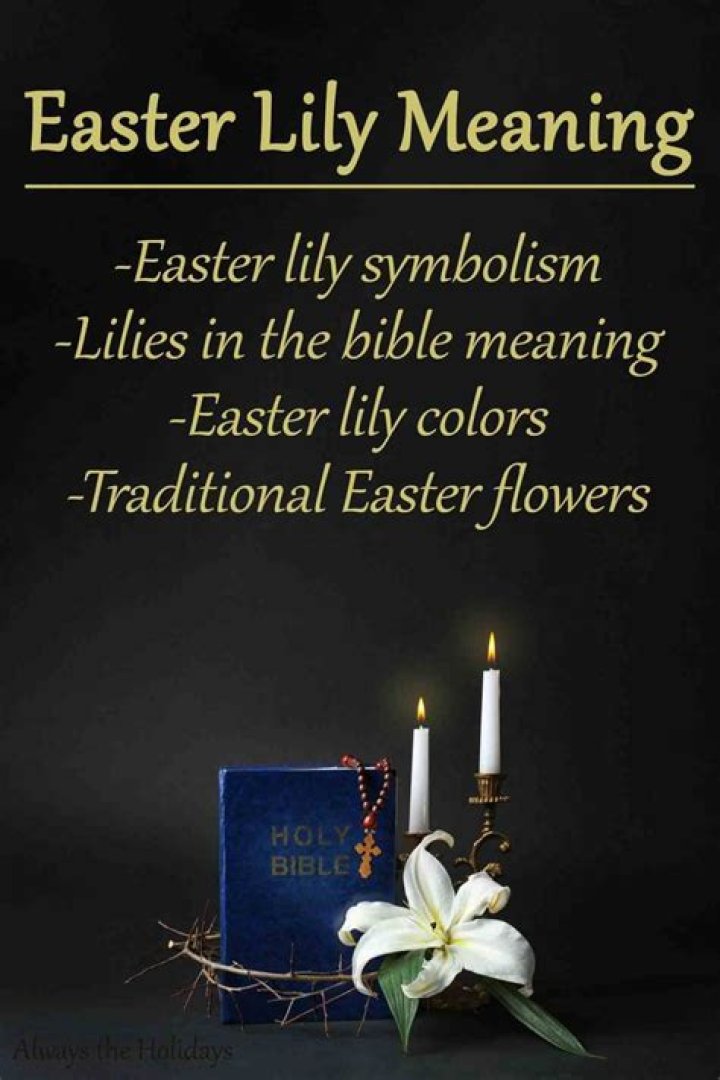 What do lilies represent at Easter?