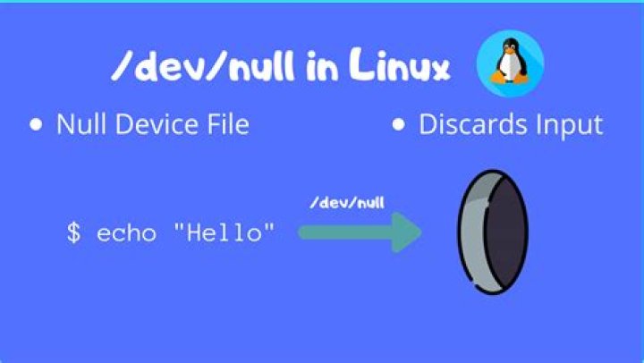What does 2 Dev Null mean in Linux?
