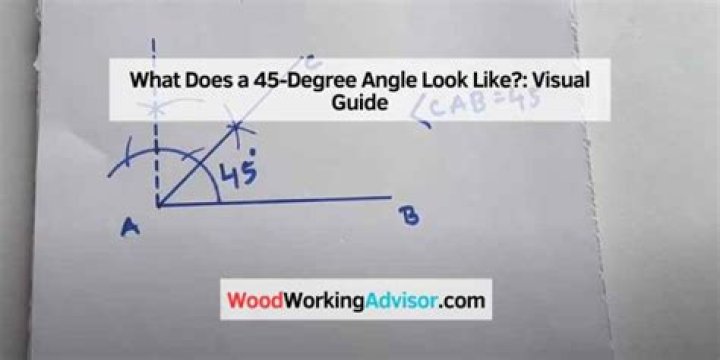 What does a 45 degree angle look like?