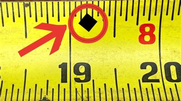 What does a diamond mean on a tape measure?