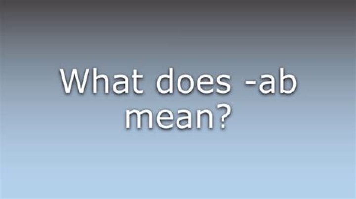 What does AB mean on snap?