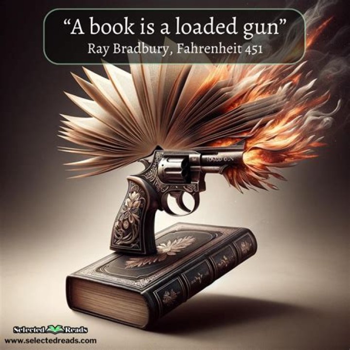 What does Beatty mean by a book is a loaded gun?