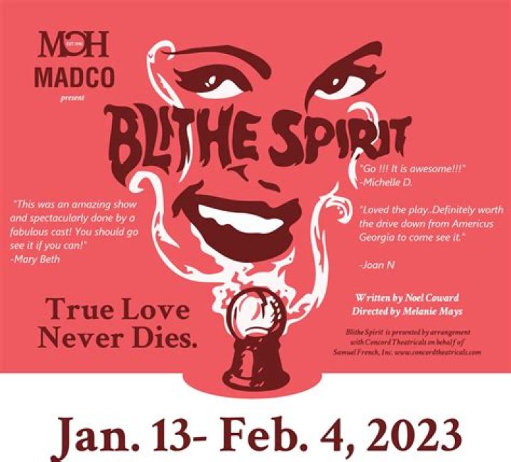 What does blithe spirit mean?