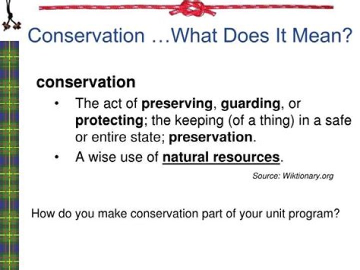 What does conservation mean in psychology?