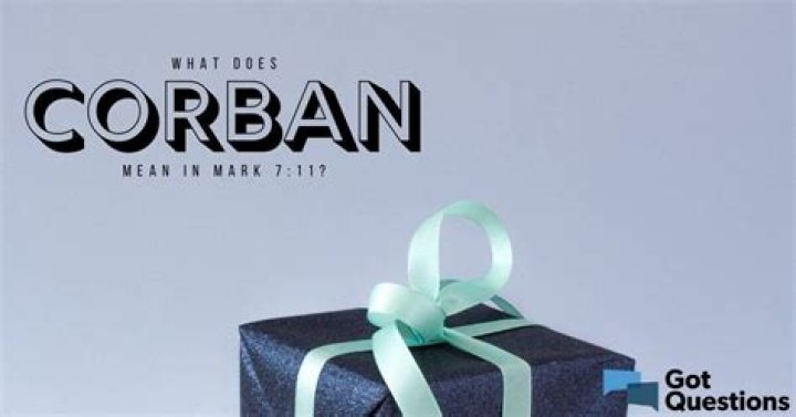 What does Corban mean in Mark 7:11?
