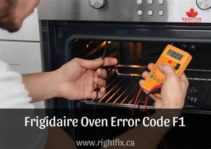 What does f1 on a Frigidaire oven mean?