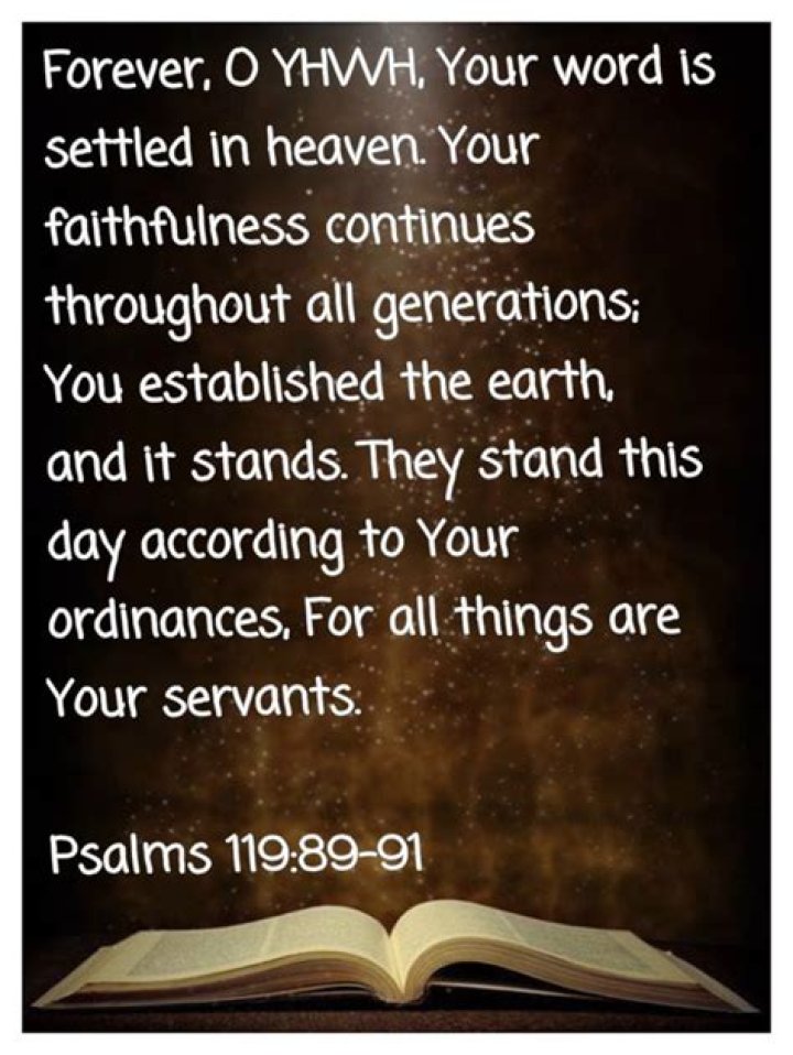 What does it mean that God’s Word is settled in heaven (Psalm 119:89)?