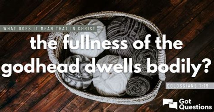 What does it mean that in Christ the fullness of the godhead dwells bodily (Colossians 1:19)?