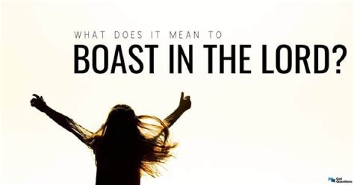 What does it mean to boast in the Lord?