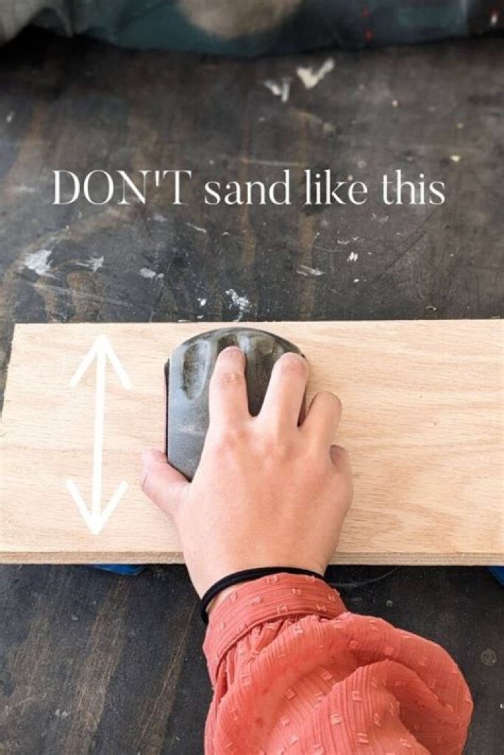What does it mean to sand with the grain?