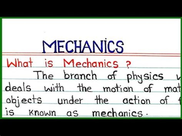 What does mechanics mean in writing?