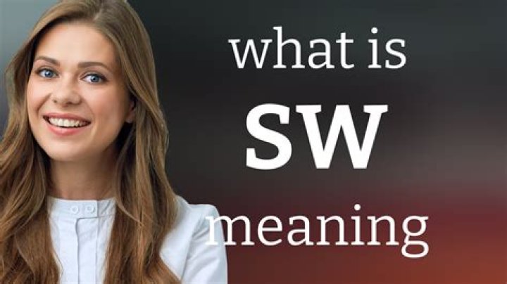 What does SW stand for in Snapchat?