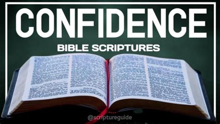 What does the Bible say about confidence?