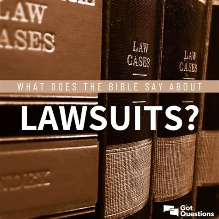 What does the Bible say about lawsuits / suing?